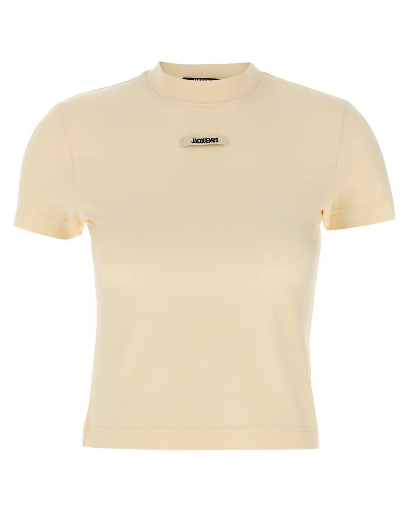 Jacquemus Le T Shirt Gros Grain' T -Shirt Beige
