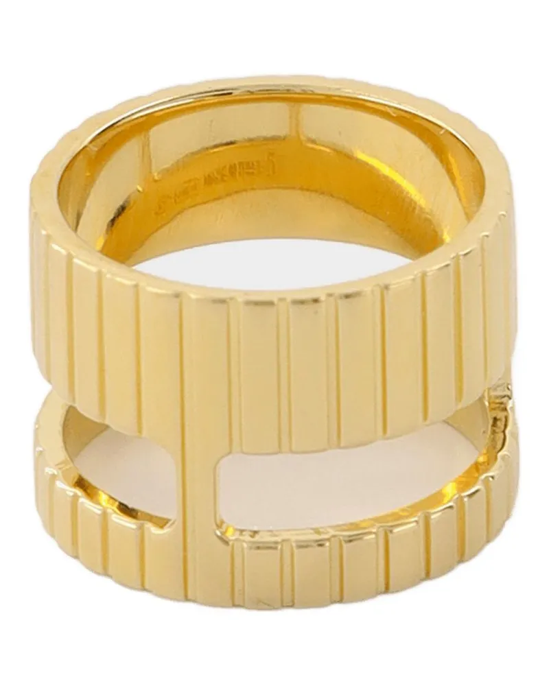 IVI Collection Schlitz goldplattierter Ringkern Gold