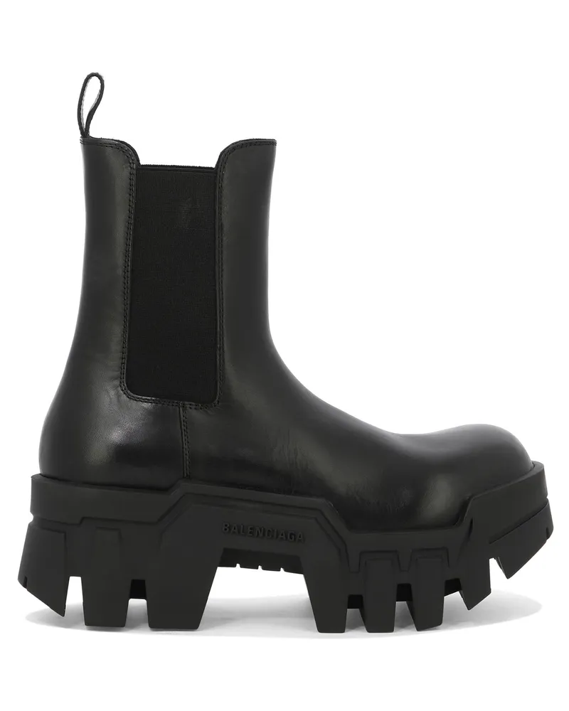 Balenciaga Bulldozer" Chelsea -Stiefel Schwarz