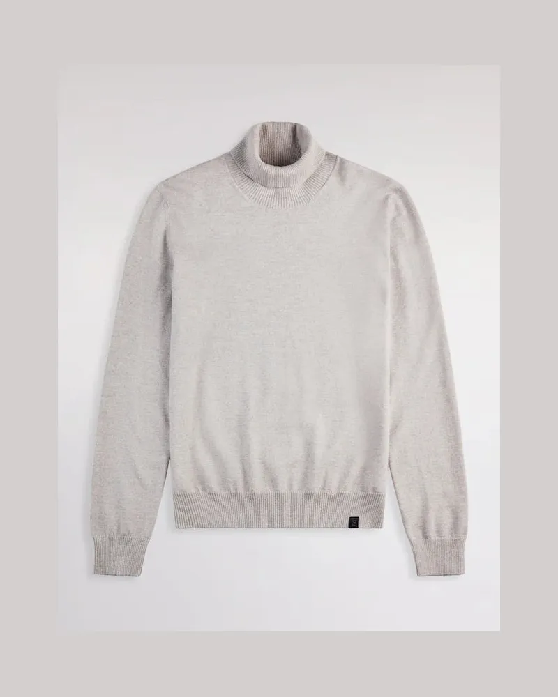 Fay Rollkragenpullover aus -Wolle Grey