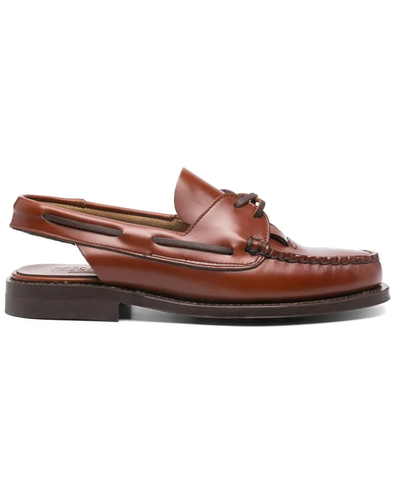 HEREU Hieru Saler Leder Slingback Slippers Leather