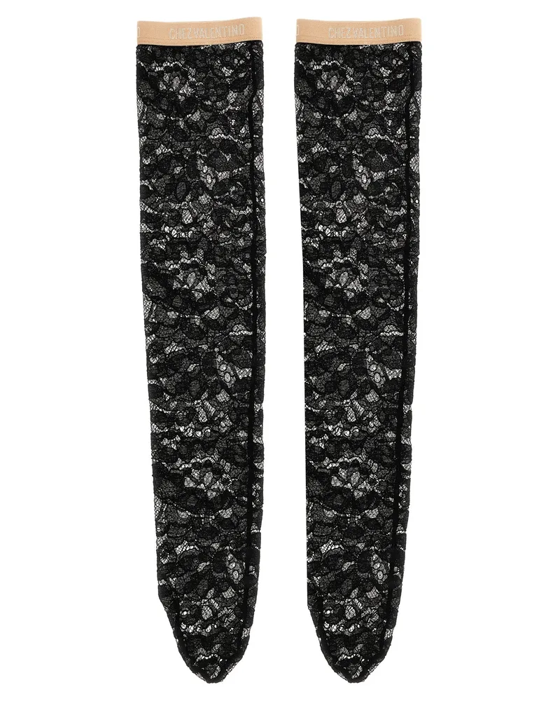 Valentino Garavani Leg Valentino Garavani Pizzo Rebordè Black