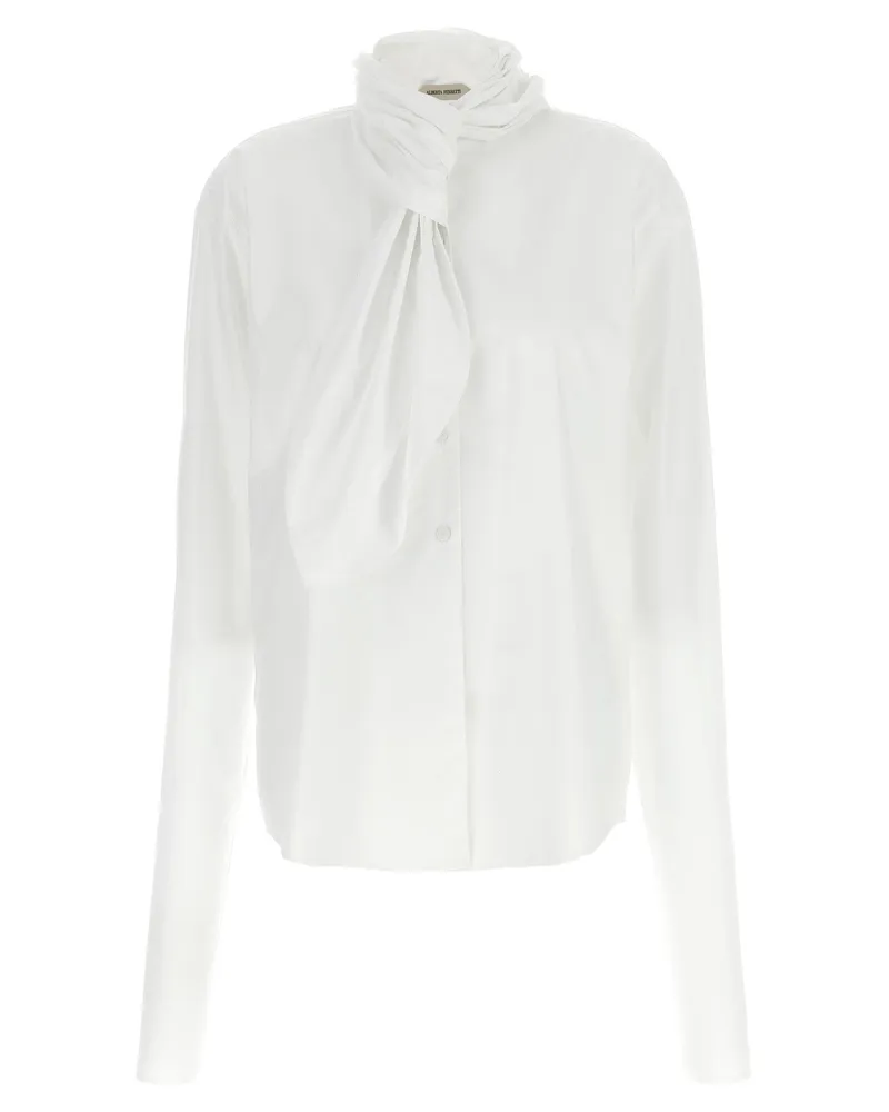 Alberta Ferretti Krawattenhemd White