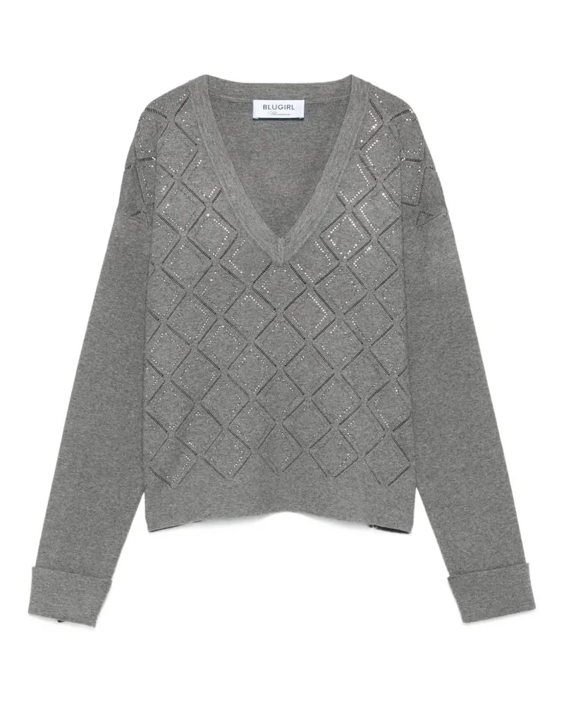 Blumarine Sweaters Grau Grey