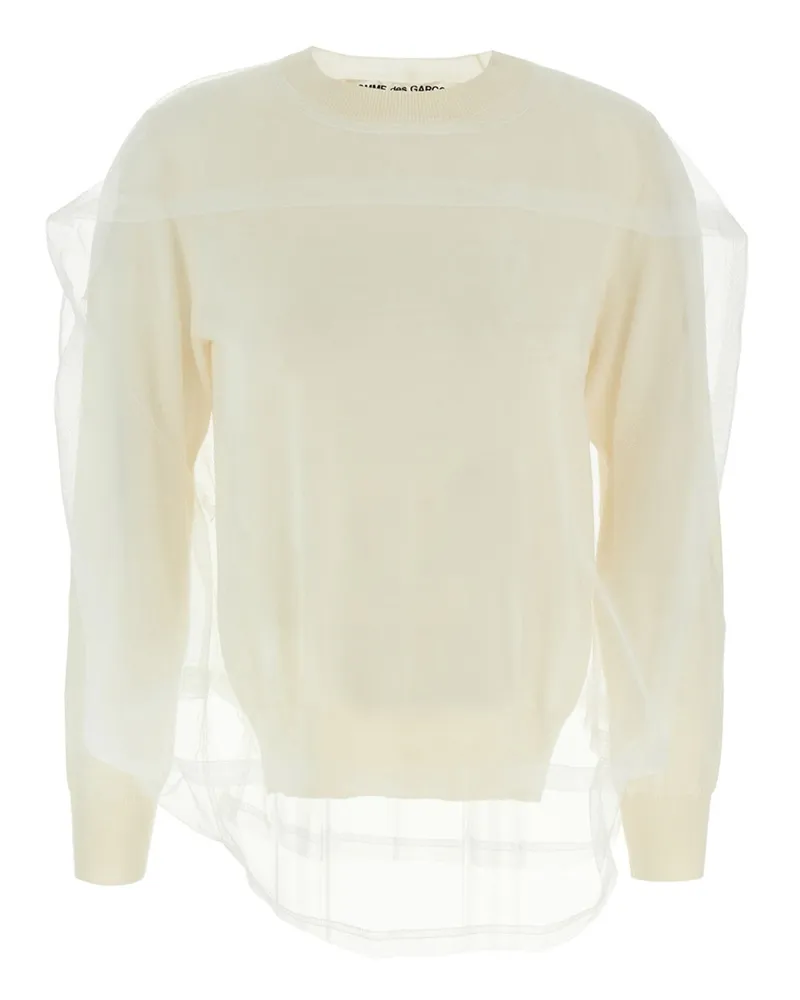 Comme des Garçons Tüllpullover White