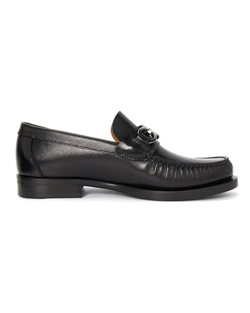 Ferragamo Fort Leder -Slipper Black