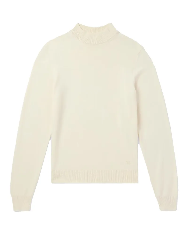 Celine Triomphe Wollpullover White