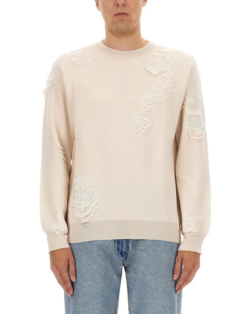 Maison Margiela Wollpullover White