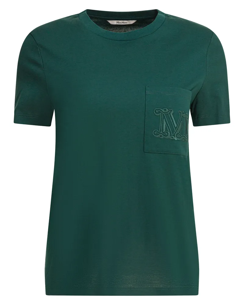 Max Mara T-Shirt aus Baumwolljersey Green