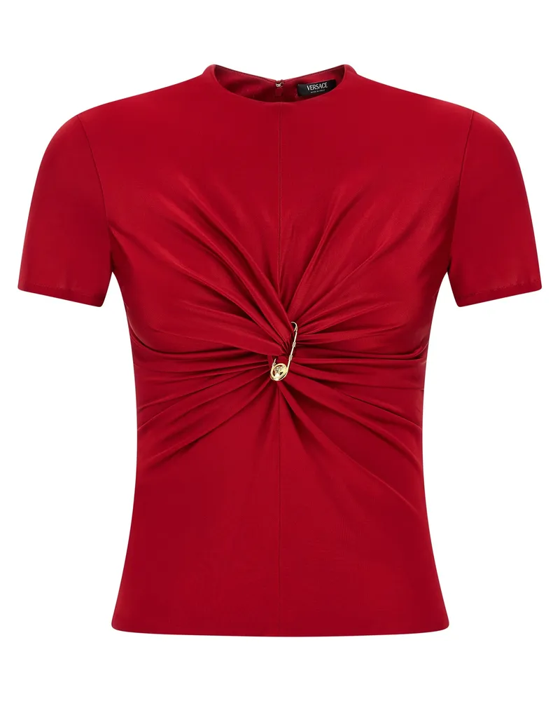 Versace Safety Pin' Top Red
