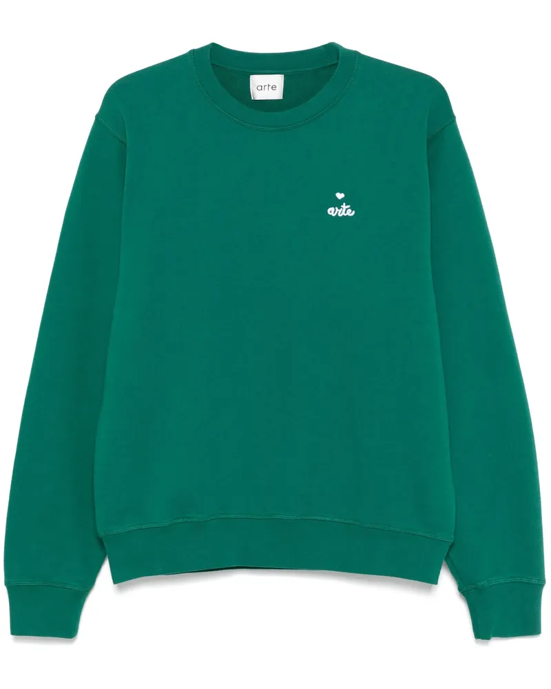 Arte Antwerp Kunst Antwerpen kleiner Herz- und Logo -Crewneck 