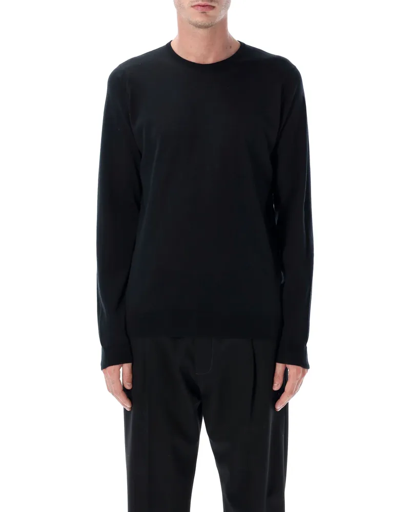 John Smedley Pullover Schwarz Black