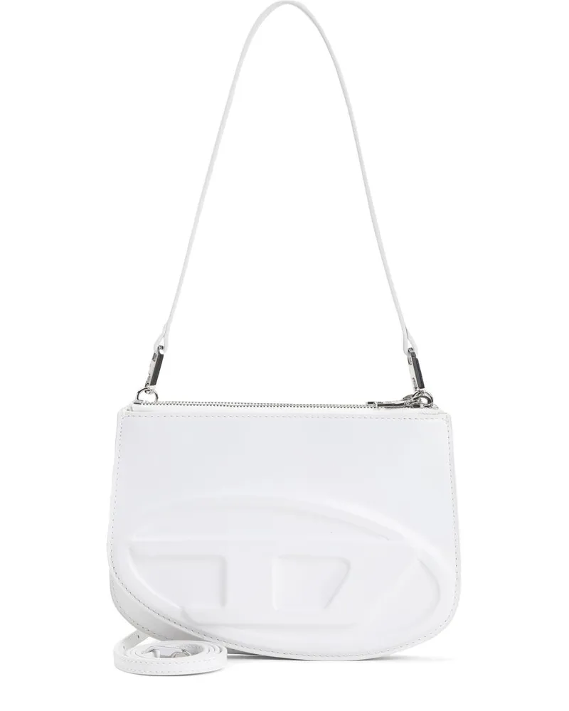 Diesel 1 DR Twin Leder Umhängetasche White