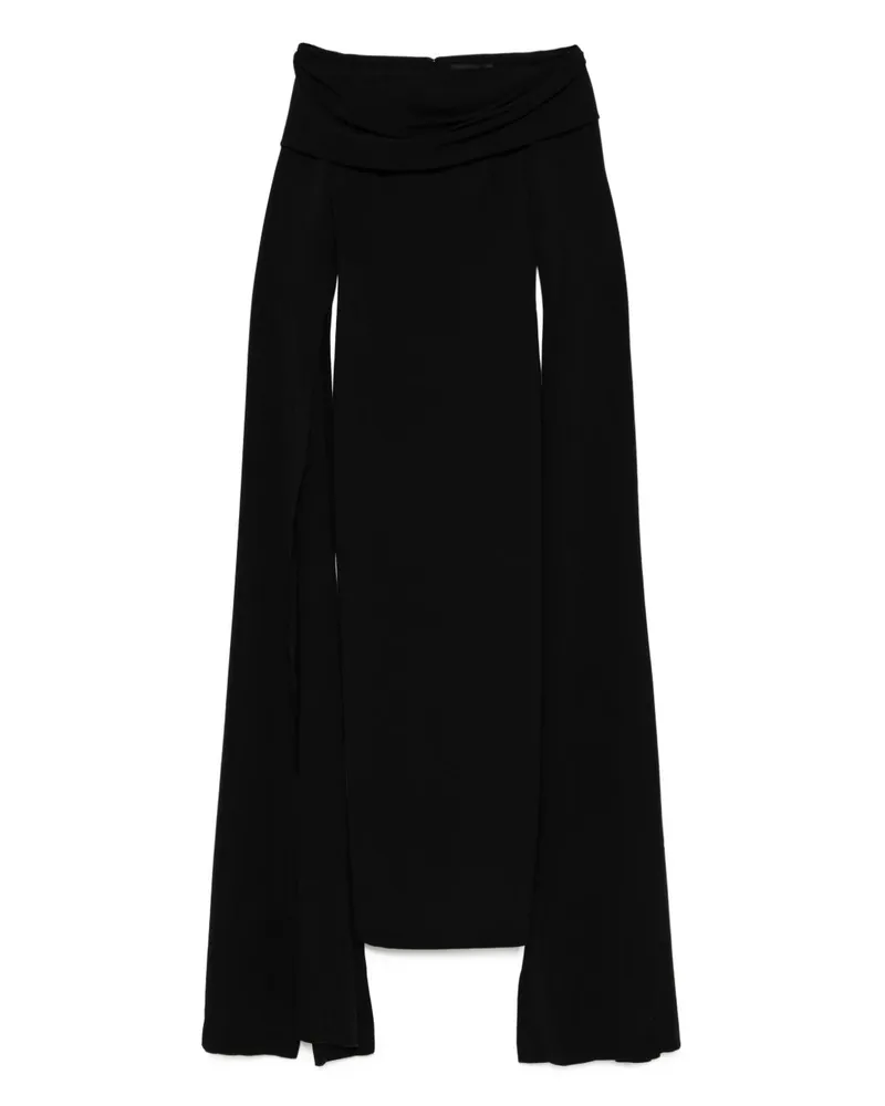 Solace London Trost London Nuri Midi Kleid Black