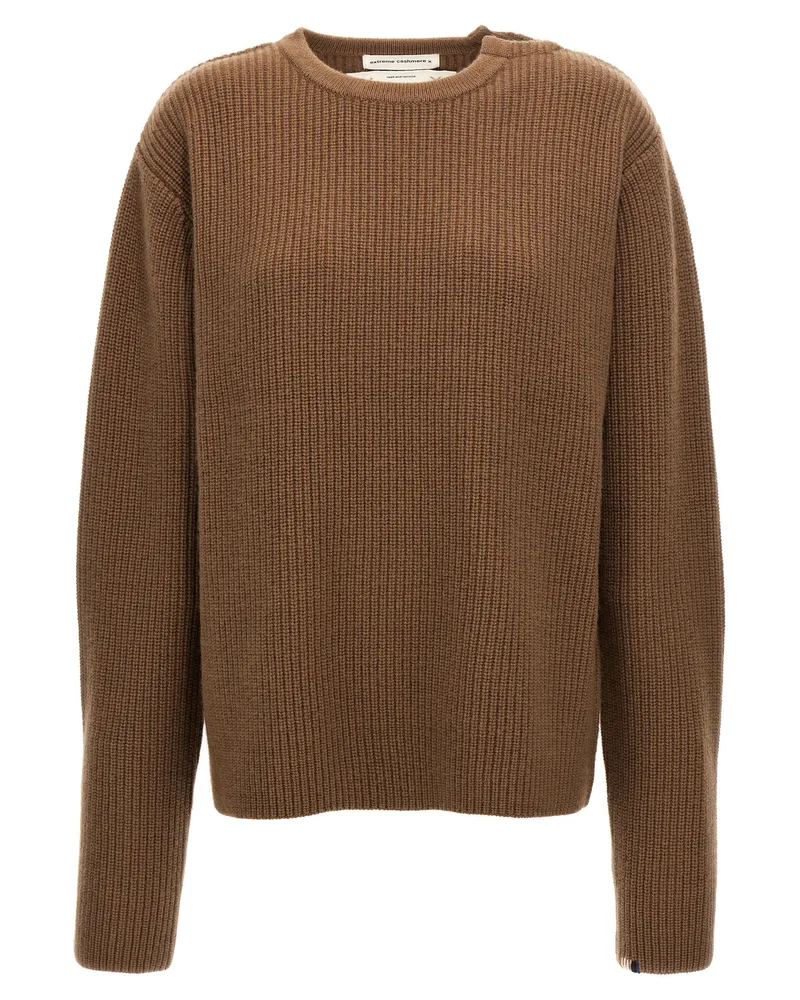 extreme cashmere Extremer Kaschmir '356 du' Pullover Braun