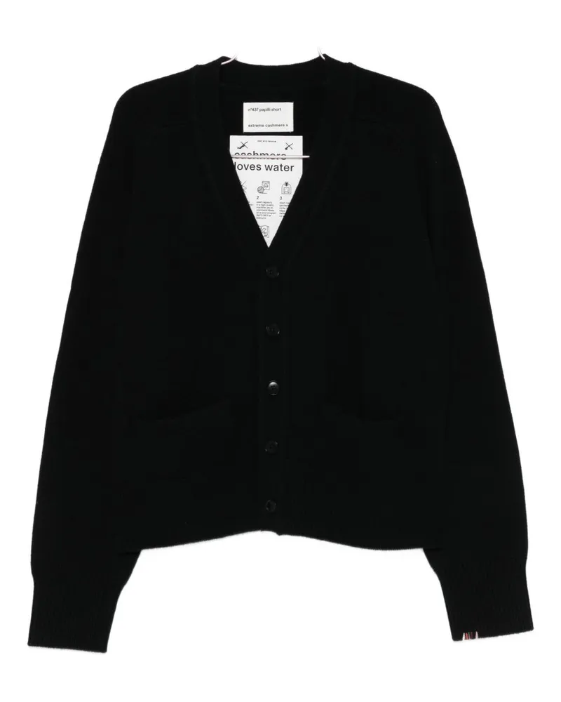 extreme cashmere Kaschmir-Cardigan aus extremem Kaschmir Black