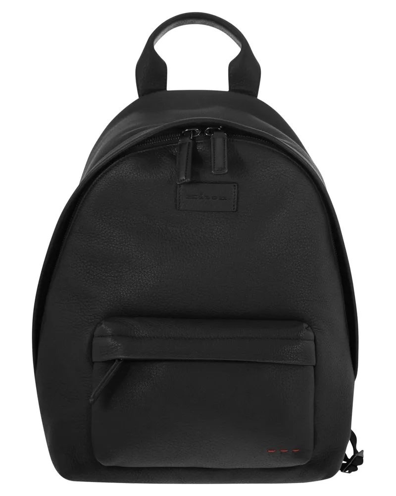Kiton Deerskin Rucksack Black