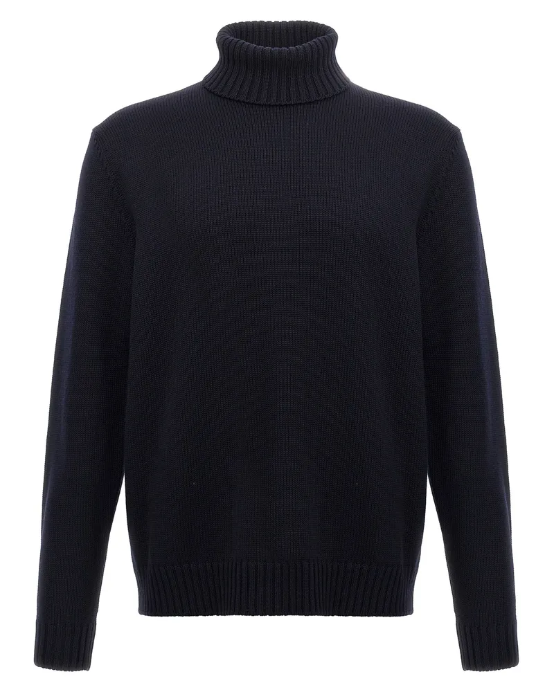 Zanone Turtle Neck -Pullover Blue