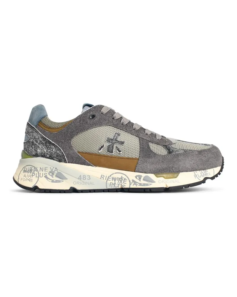 Premiata Mase' Multicolor Lear Lear Misch -Sneaker Grey