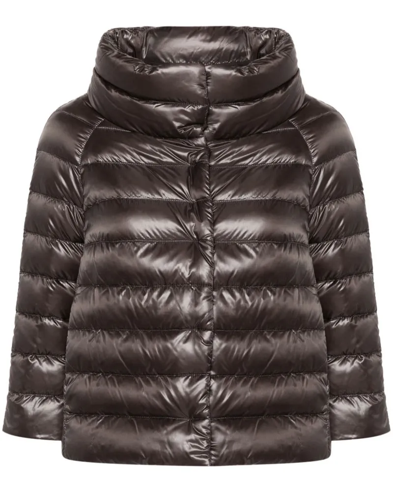Herno Sofia Nylon Cape Grey