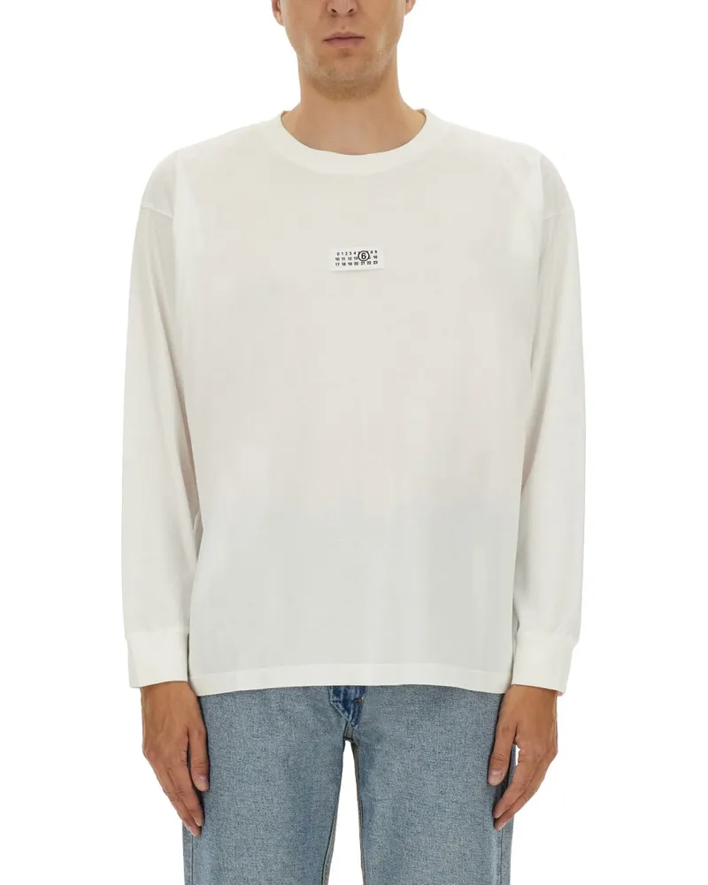 Maison Margiela Langarmed T -Shirt White