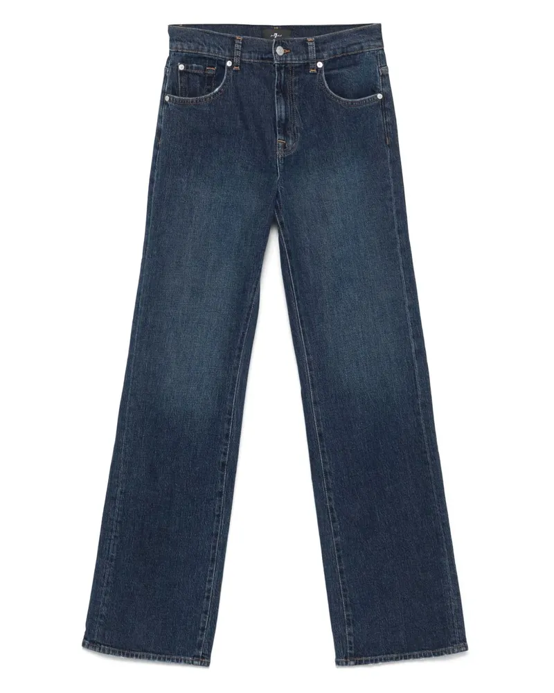 Seven7 Sieben Tess Wide Leg Denim Jeans Blue