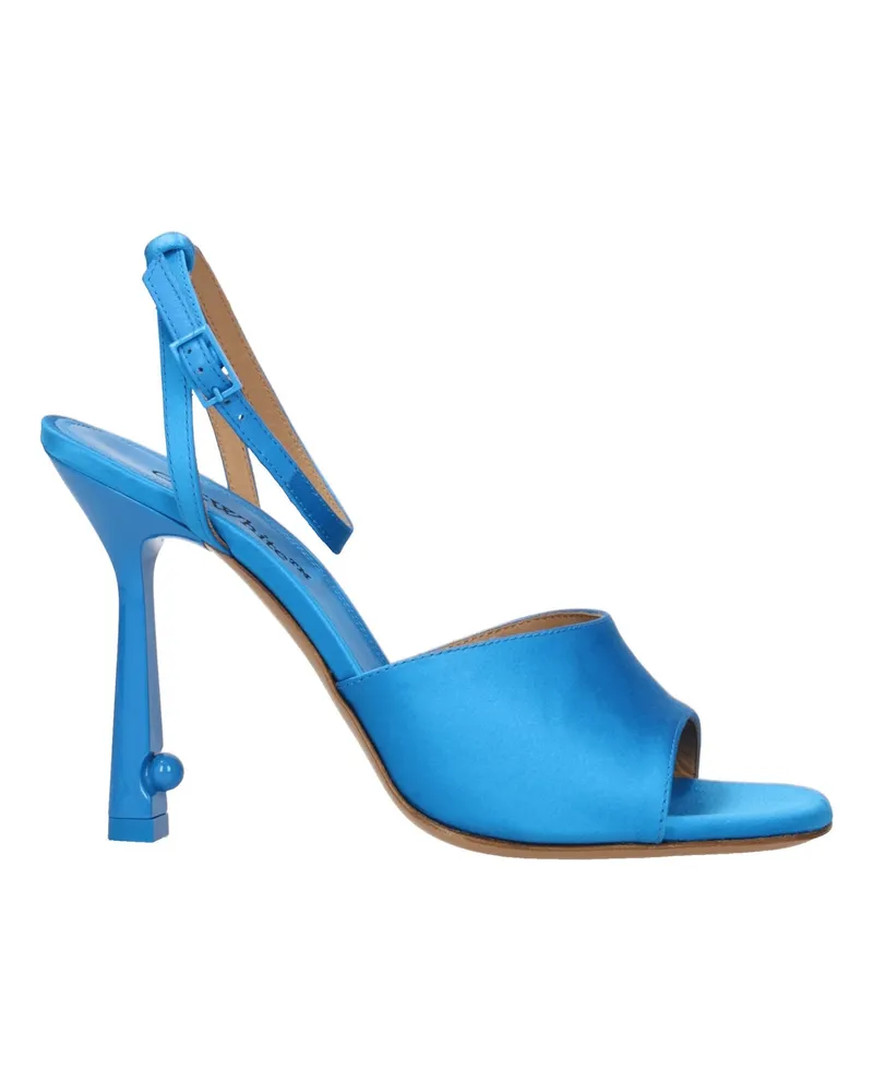 OFF-WHITE Off-weiße Sandalen Frauen Satinblau/Meer -
