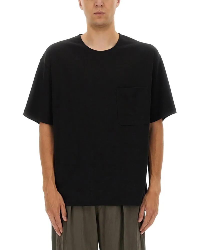 Christophe Lemaire entspannter Fit T -Shirt Black