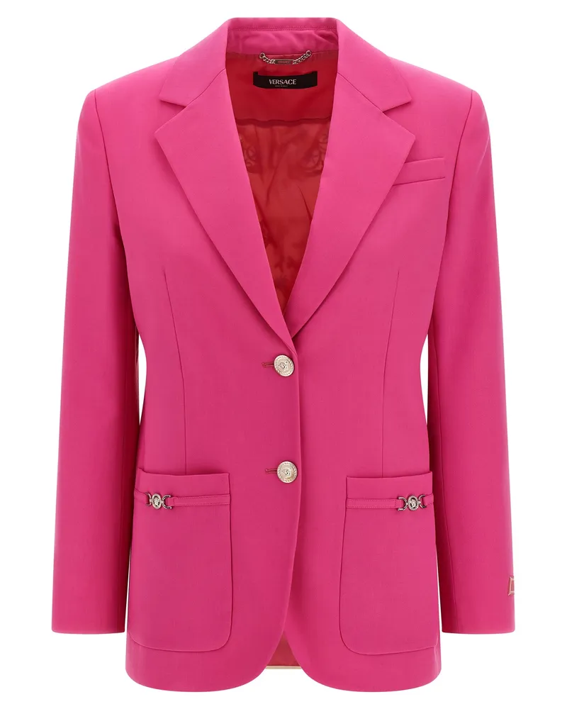 Versace Underwater Barocco' Blazer Fuchsia