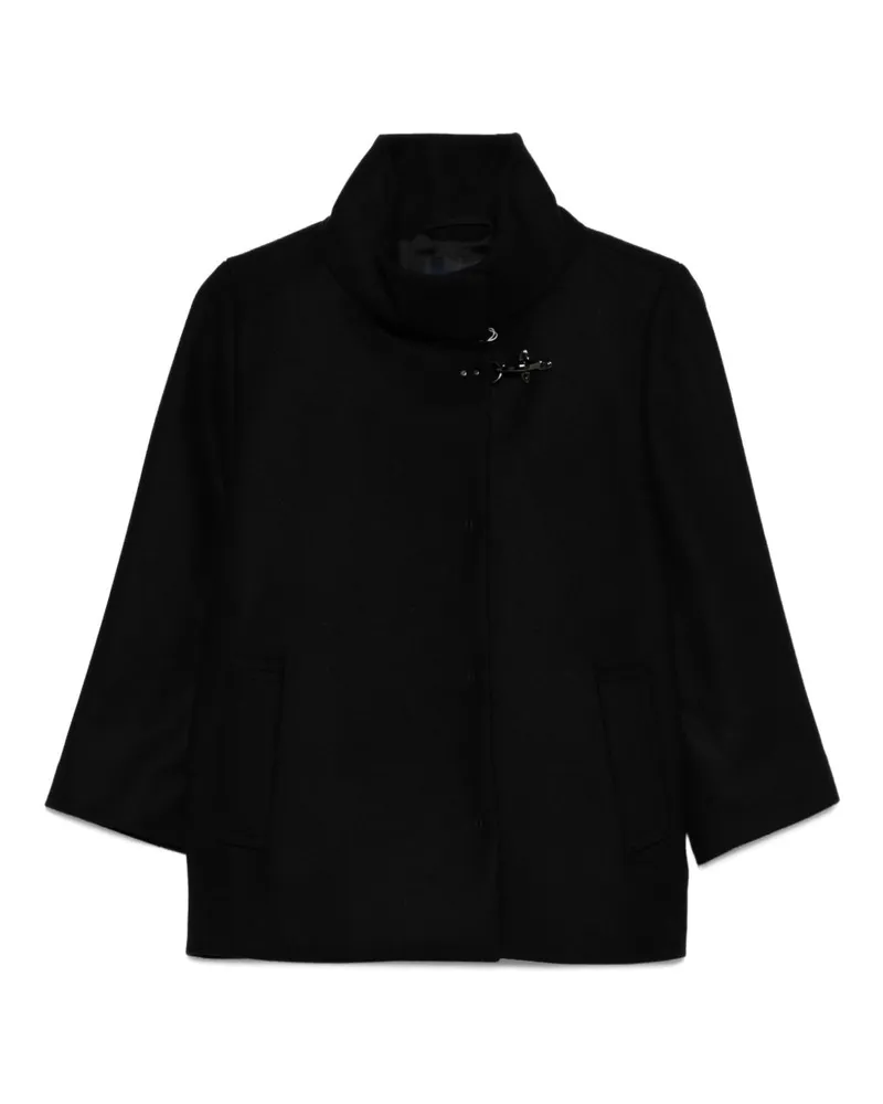 Fay Wool Cape Black