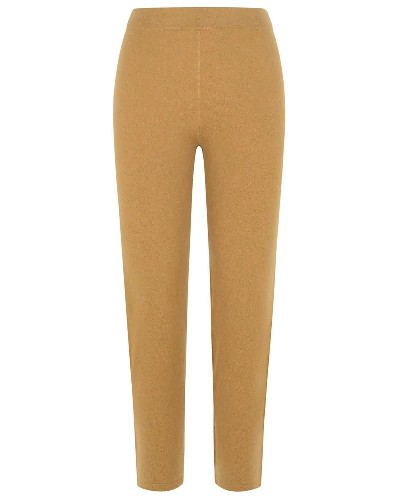 Max Mara Beige Cashmere Mischhosen Beige