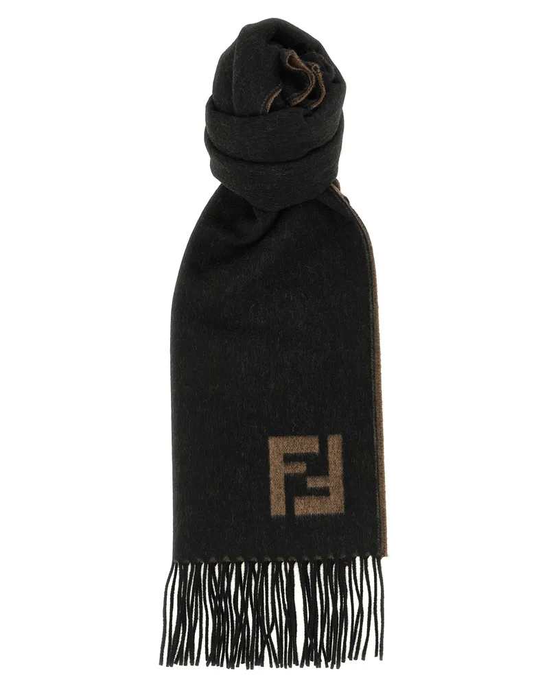 Fendi Doppelseitiger Schal Multicolor