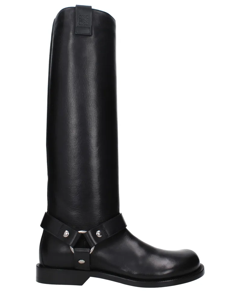 Loewe Boots Campo Biker Frauen Leder schwarz -