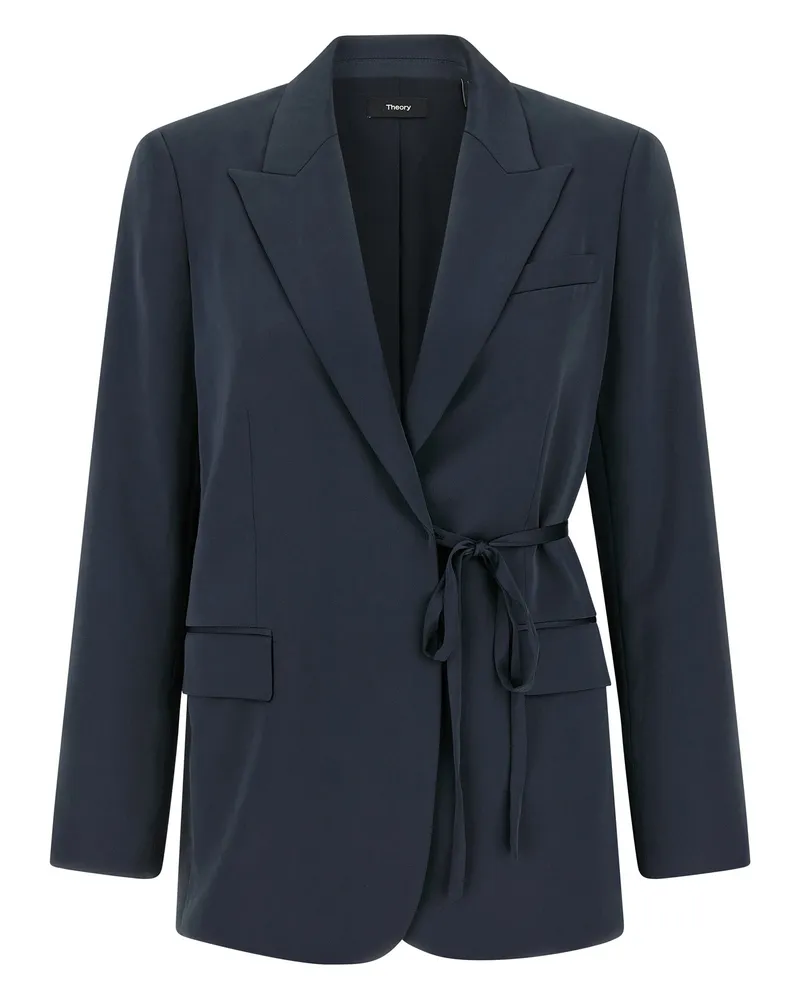 Theory Theorie Blazer City Twill Blue