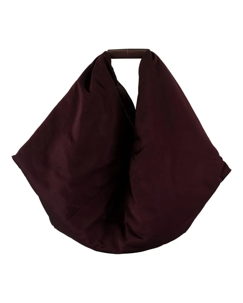 Maison Margiela Japanische drapierte Umhängetasche  Baumwollbraun Braun