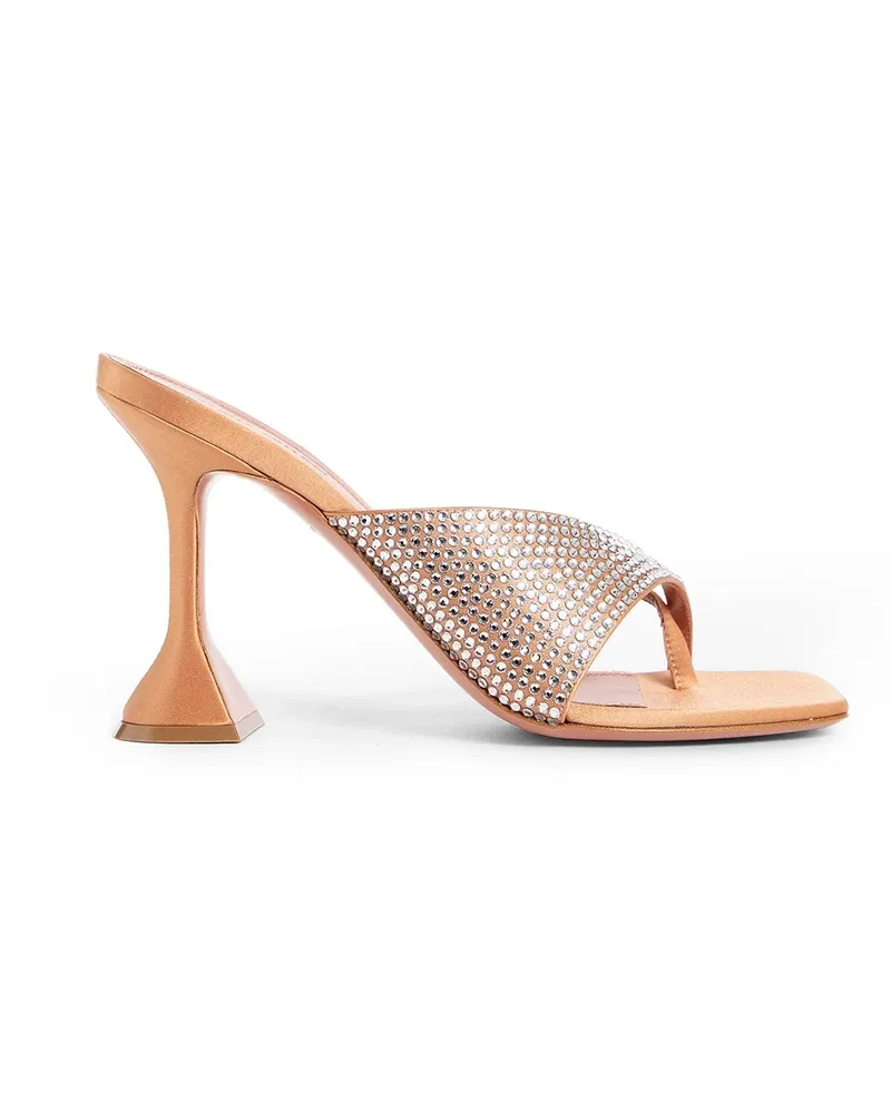 Amina Muaddi Amina Mu i Shiona Slipperkristalle 95 Maultiere Orange