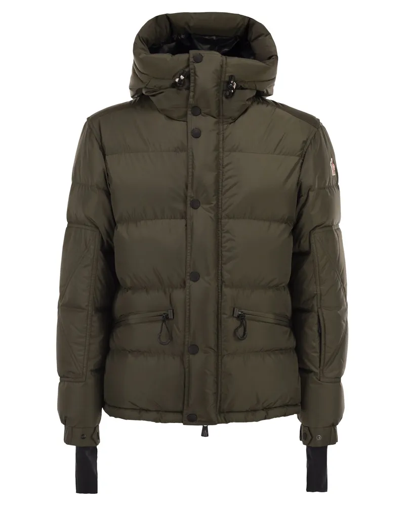 Moncler Kasanka gepolsterte Skijacke mit Kapuze Military
