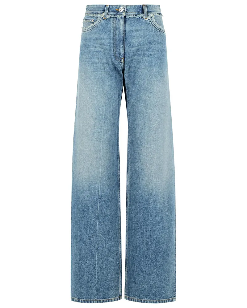 Versace blaue Baumwolljeans Blue