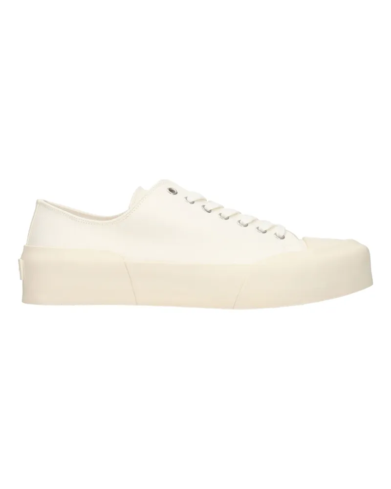 Jil Sander Herrens Sneakers Stoff Beige/Elfenbein -