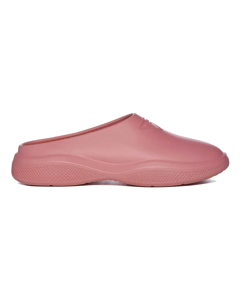 Prada Melle Gummi -Maultiere Rosa