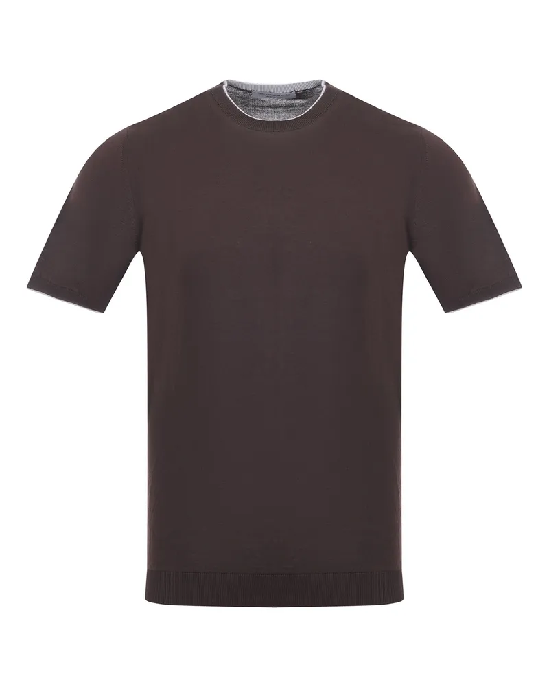 Jeordie's Jeordie Baumwoll -T -Shirt Brown