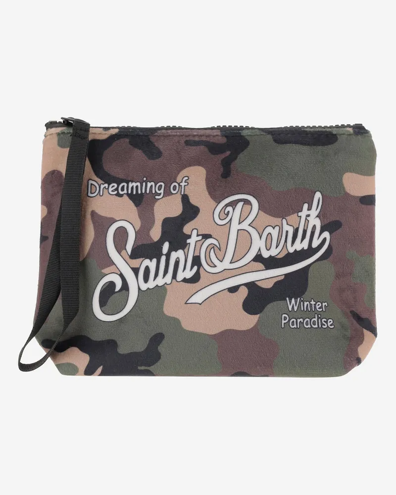 MC2 Saint Barth Aline Clutch Bag mit Logo Red