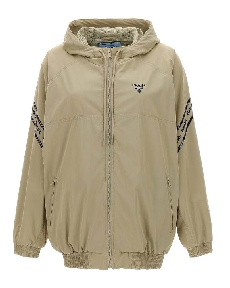 Prada Logojacke Beige