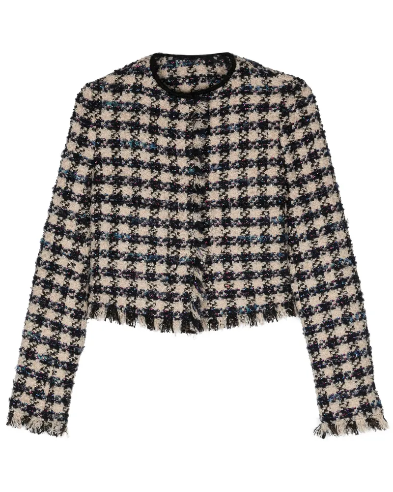 forte_forte Pied de Coque Tweed Boxy Jacke 