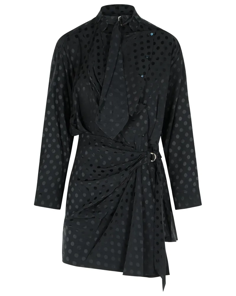 Isabel Marant Black Seidenkleid Black