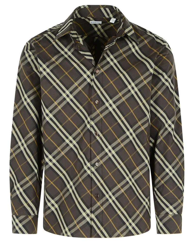 Burberry Brown -Baumwollhemd Brown