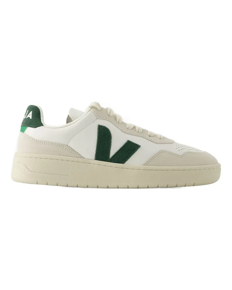VEJA V 90 Sneaker  Leder weißer Zypern White