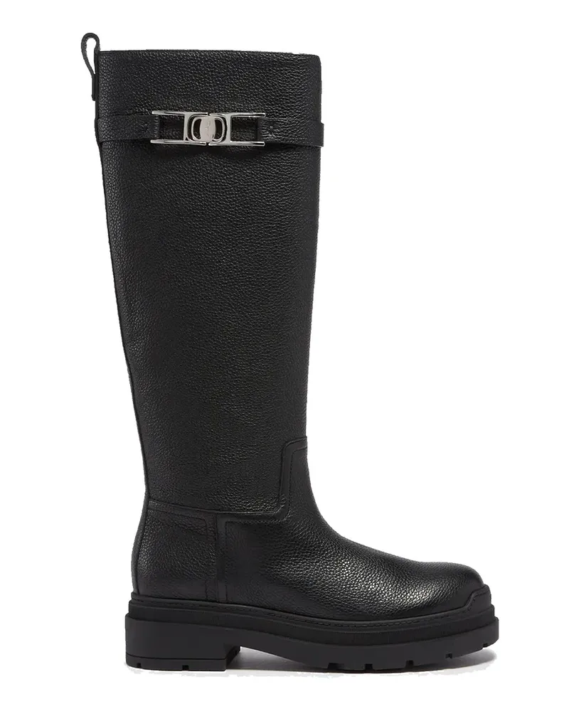 Ferragamo Lederstiefel 