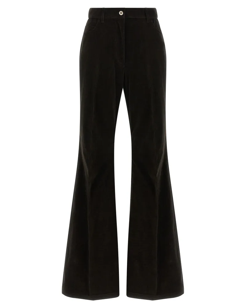 Ferragamo Velvet Pants Brown