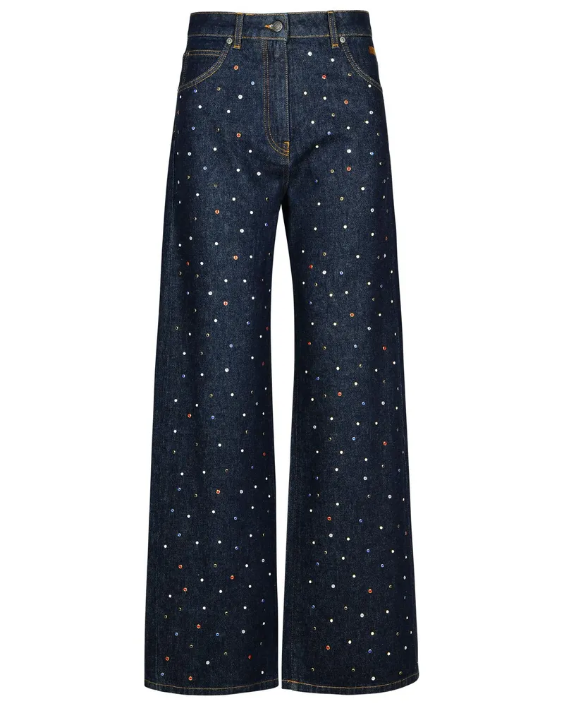 MSGM Blue Cotton Jeans Blue
